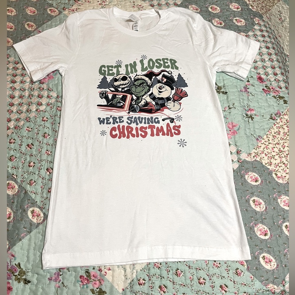 We’re Saving Christmas tee. NWOT